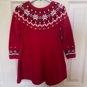 Holiday sweater dress